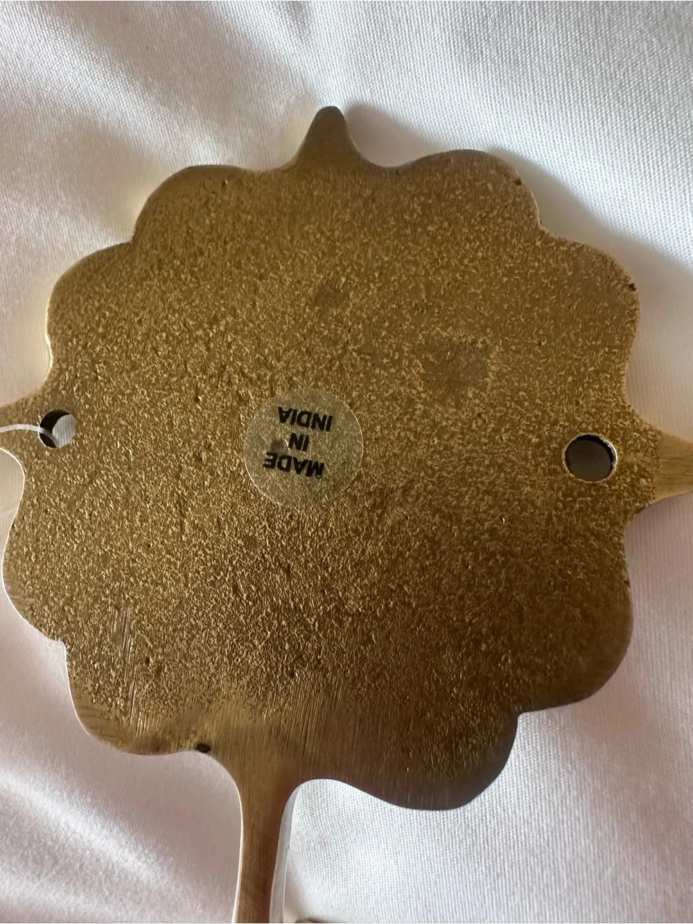 Anthropologie Beatrix Decorative Brass Wall Hook Made in India NWOT